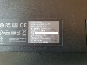 Lenovo G580 broken screen